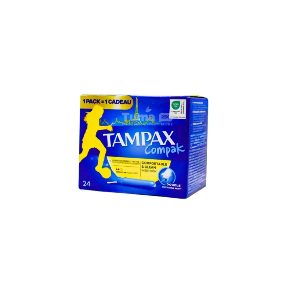 Tampax Compak Comfortable & Clean Double Protective Skirt 24pcs
