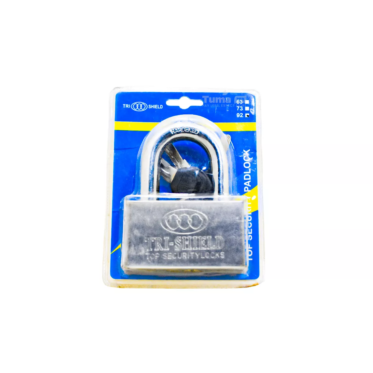 Tri-shield Top Security Padlock