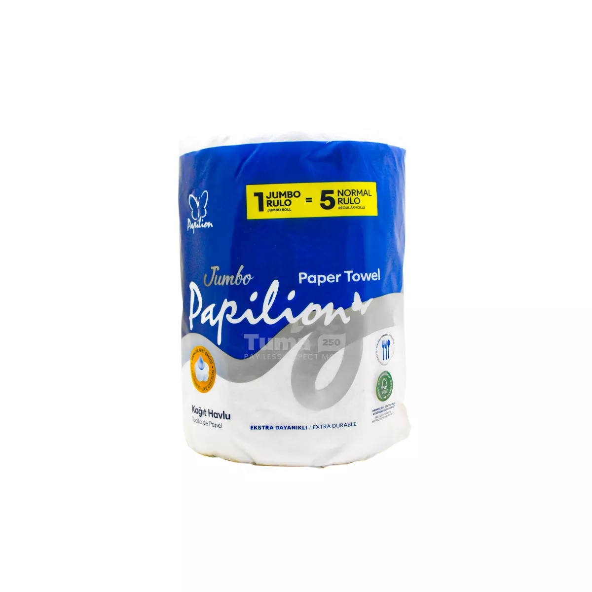 Papilion Jumbo Paper Towel 2Ply 1 Roll
