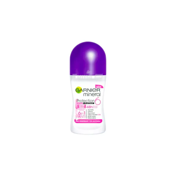 Garnier Mineral Protection 6 Cotton Fresh 48H Anti-Perspirant Roll-On 50ml