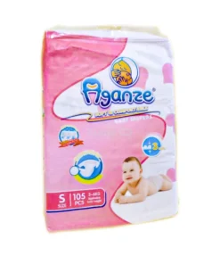 Aganze Soft & Comfortable Baby Diapers S (3-6kg) - 105pcs