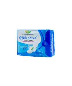 Alpha Secret Anion & Far Infrared Sanitary Napkin Night Use (8 Pack)