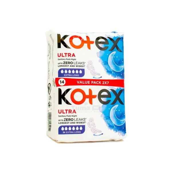 Kotex Ultra Sanitary Extra Long Pads - 14Pcs