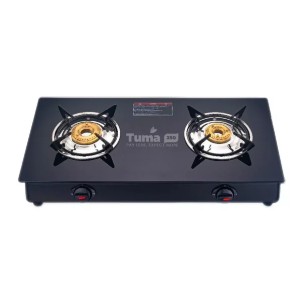Sayona 2-Burner Glass-Top Gas Stove (SB-308B)