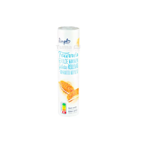 Simply Choice Fourrés Goût Vanille Biscuits 300g