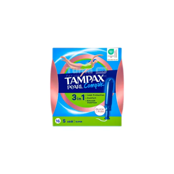 Tampax Pearl Compaka 3in1 Click & Push Super 18pcs