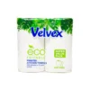 Velvex Eco Friendly Printed Kitchen Towels 320sheets x 2 Rolls 2Ply