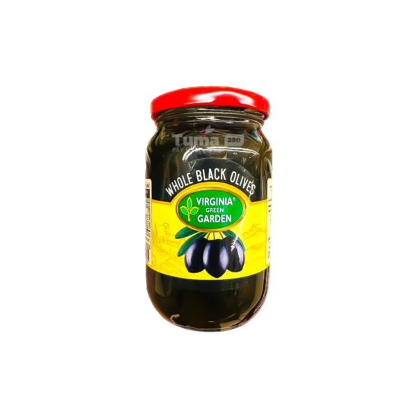 Virginia Green Garden Whole Black Olives 360G