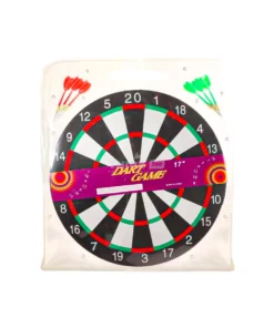 17-Inch Double-Sided Dartboard Set with 6 Steel-Tip Darts