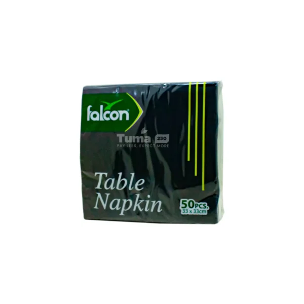 Falcon Black Table Napkin 33 x 33cm 50pcs