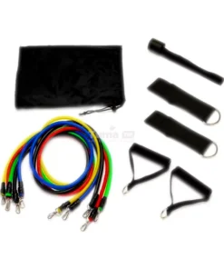 5-Piece Tube Resistance Band Set with Carrying Bag