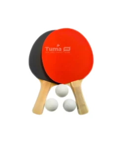 Table Tennis Set - 2 Paddles & 3 High-Bounce Balls