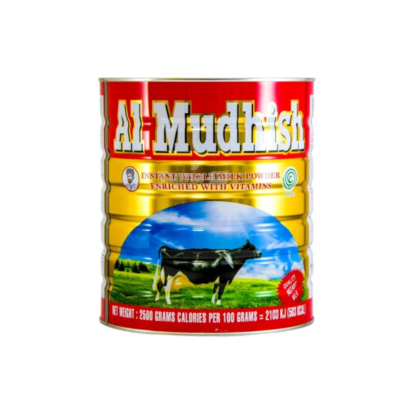 Al Mudhish Instant Whole Milk Powder Enriched With Vitamins 2500g