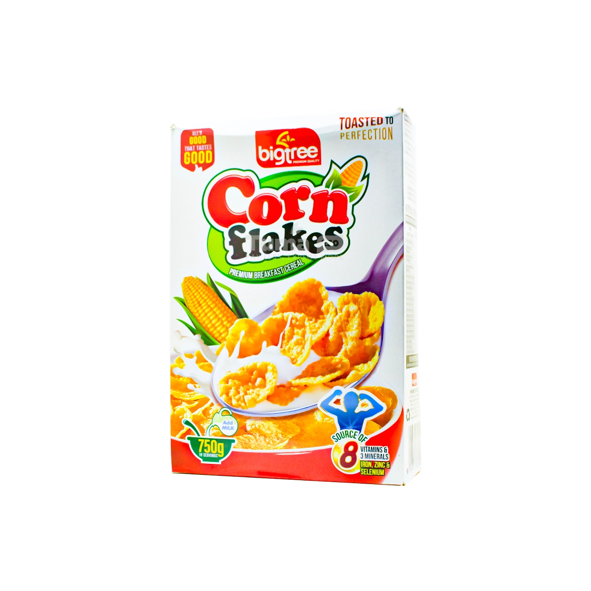 Big Tree Corn Flakes Premium Breakfast Cereal 750g