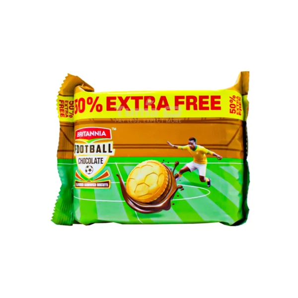 Britannia Football Chocolate Flavoured Sandwich Biscuits 96g +50% Free