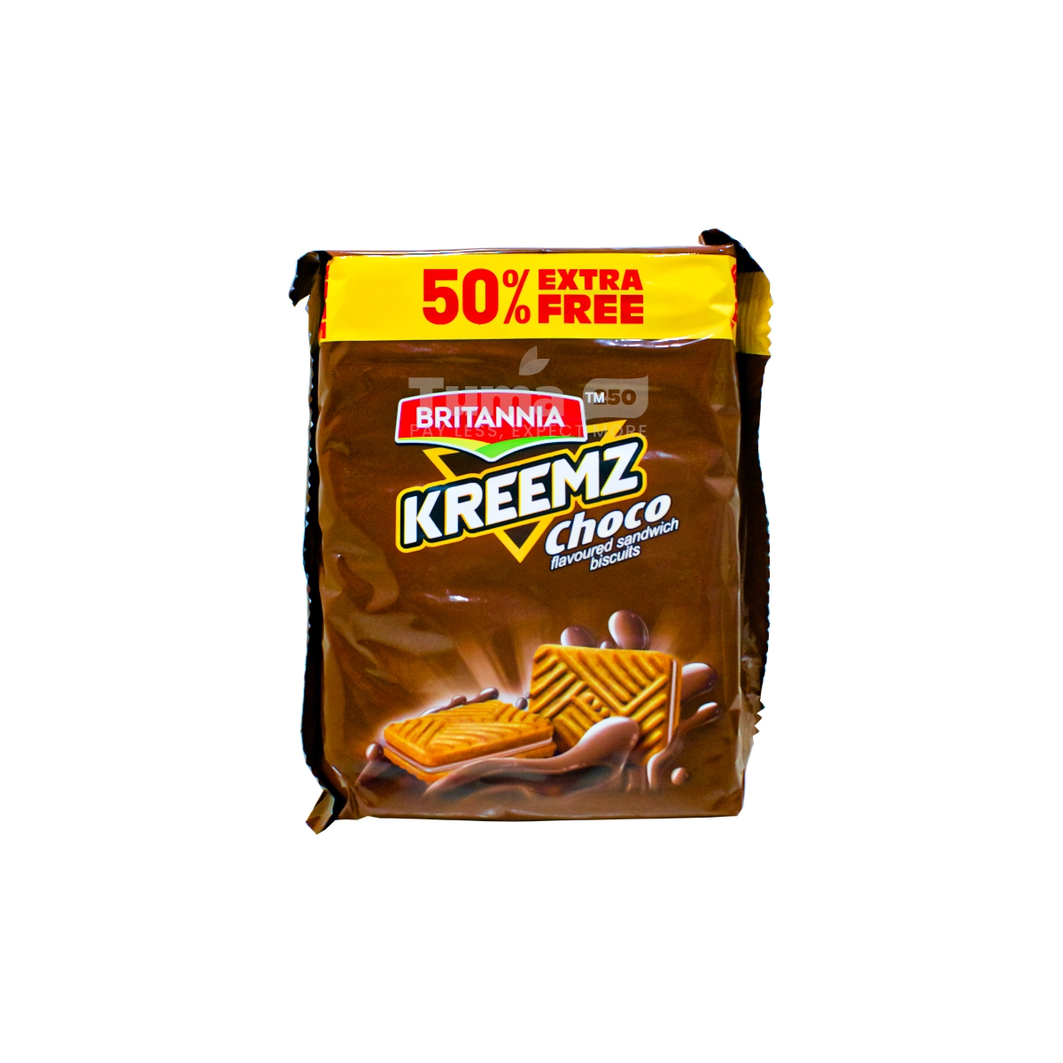Britannia Kreemz Choco Flavoured Sandwich Biscuits 96g + 50% Free