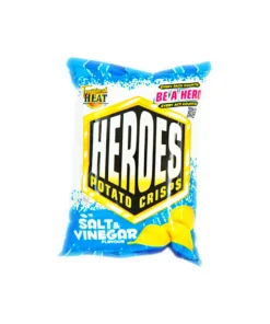 Trpoical Heat Heroes Potato Crisps Salt & Vinegar Flavour