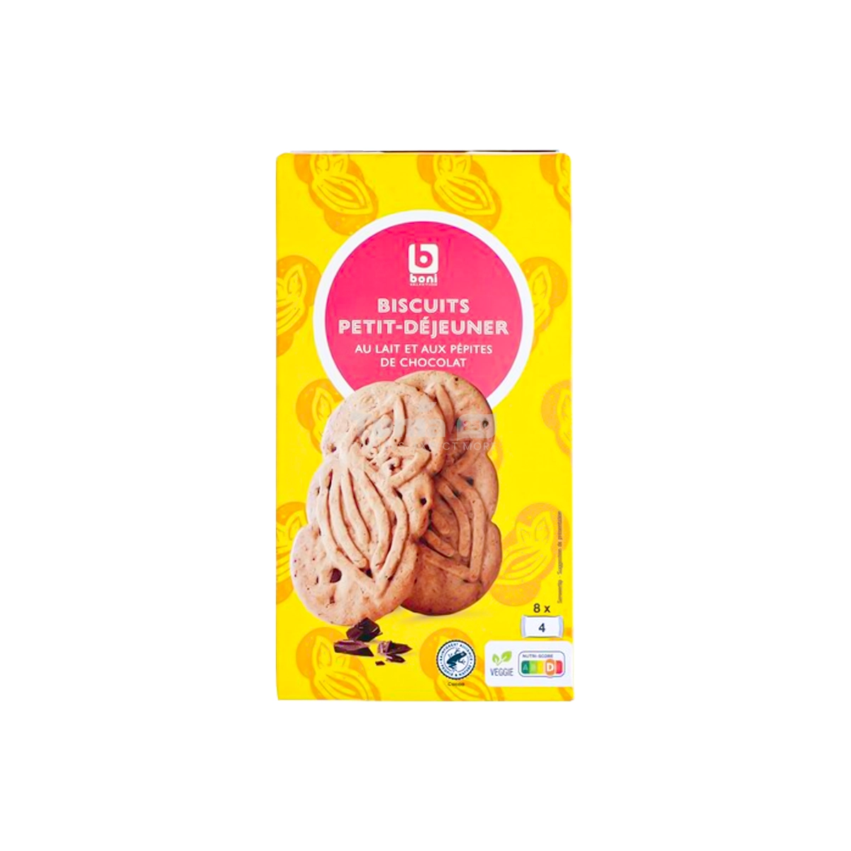 Boni Biscuits Petit-Déjeuner Milk & Chocolate Chips 400g