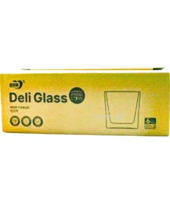 Deki Press Tumbler Glass 215ml 6pcs