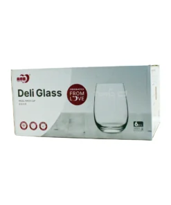Deli Angle Water Glass 400ml 6pcs