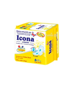 Icona London Cotton Sheet Sanitary Pad 285mm (6+6+4pcs) - Image 3
