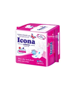 Icona London Cotton Sheet Sanitary Pad 285mm (6+6+4pcs) - Image 2