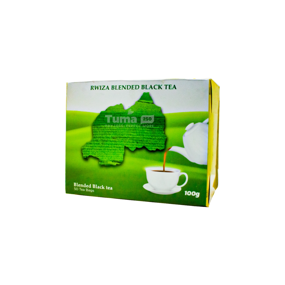 Rwiza Blended Black Tea 100g 50 Tea Bags