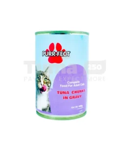 Purr-fect Tuna Chunks In Gravy Complete Food For Adult Cats 400g