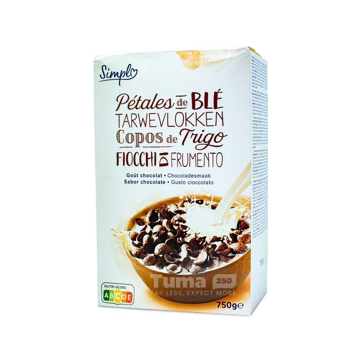 Simply Petales de Ble Avec Gout Chocolat Cereals 750g