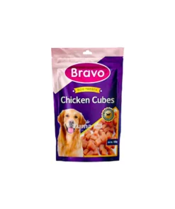 Bravo Chicken Cubes Dog Treats 100g