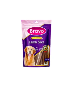 Bravo Lamb Slice Dog Treats 100g