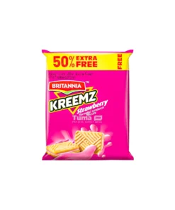 Britannia Kreemz Strawberry Flavoured Sandwich Biscuits 150g