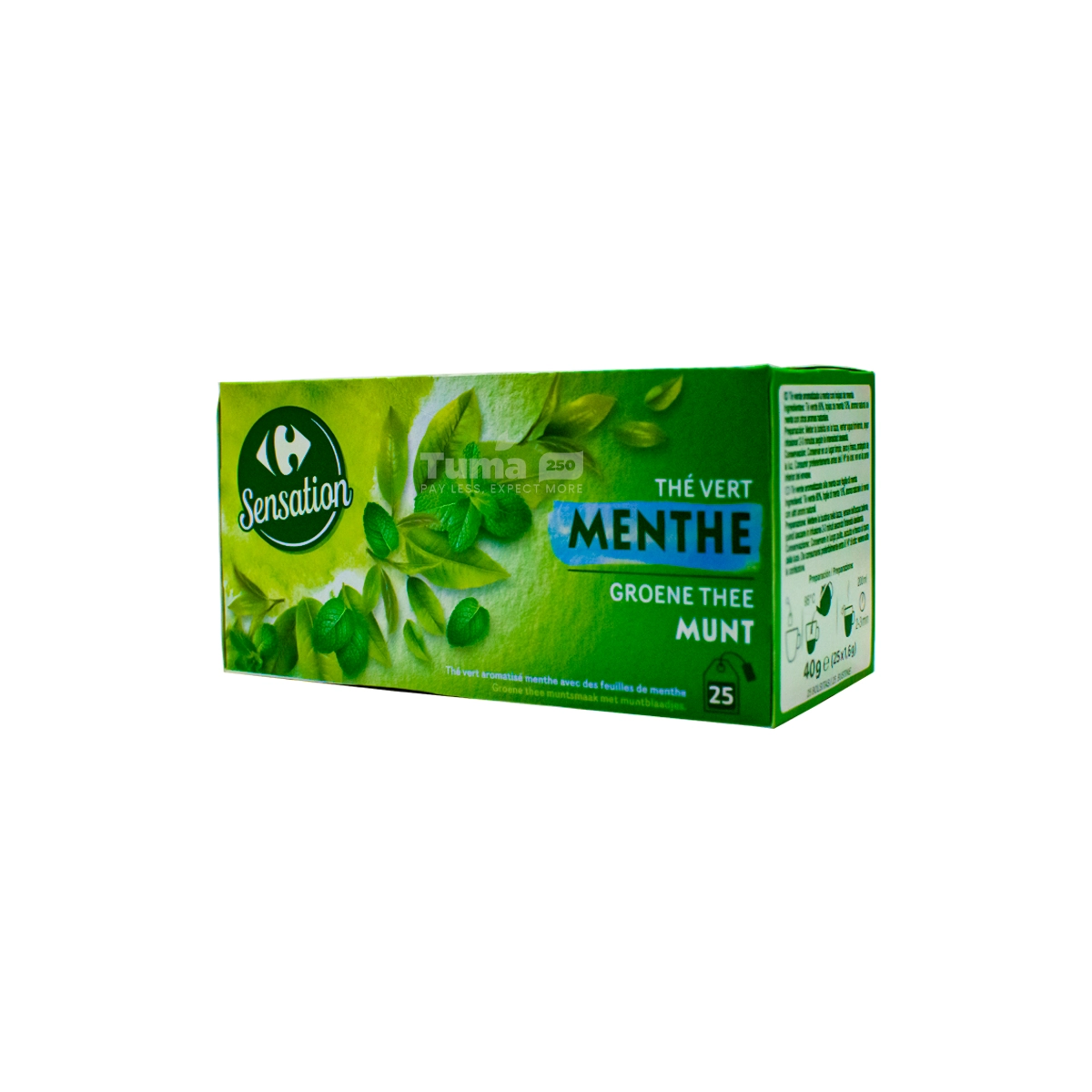 Carrefour Sensation Green Mint Tea 25 Tea Bags