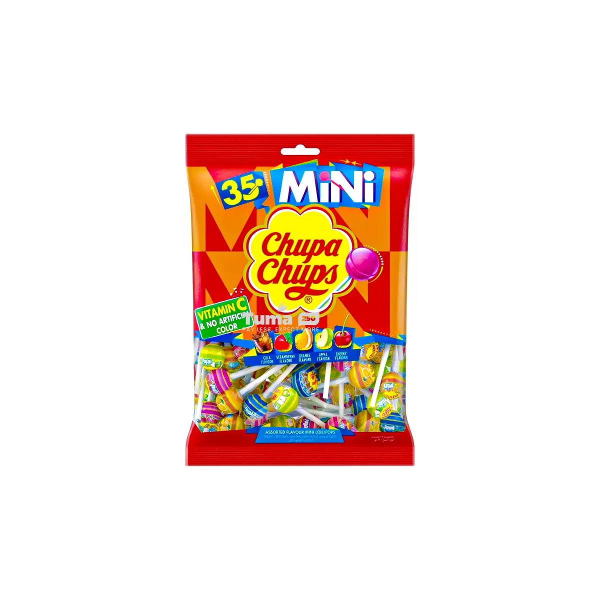 Chupa Chups Mini Assorted Lollipops 35pcs