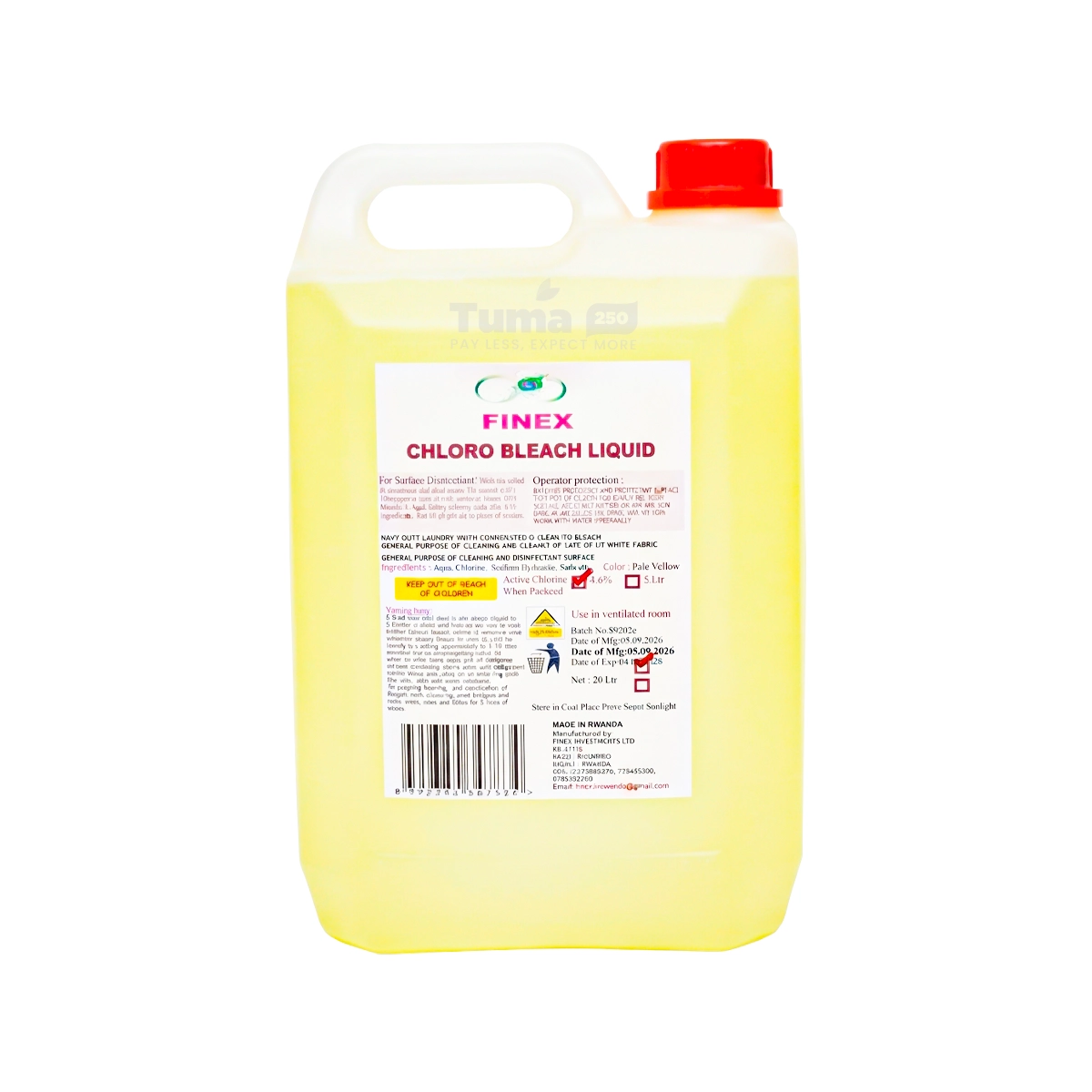 Finex Chloro Bleach Liquid 5L