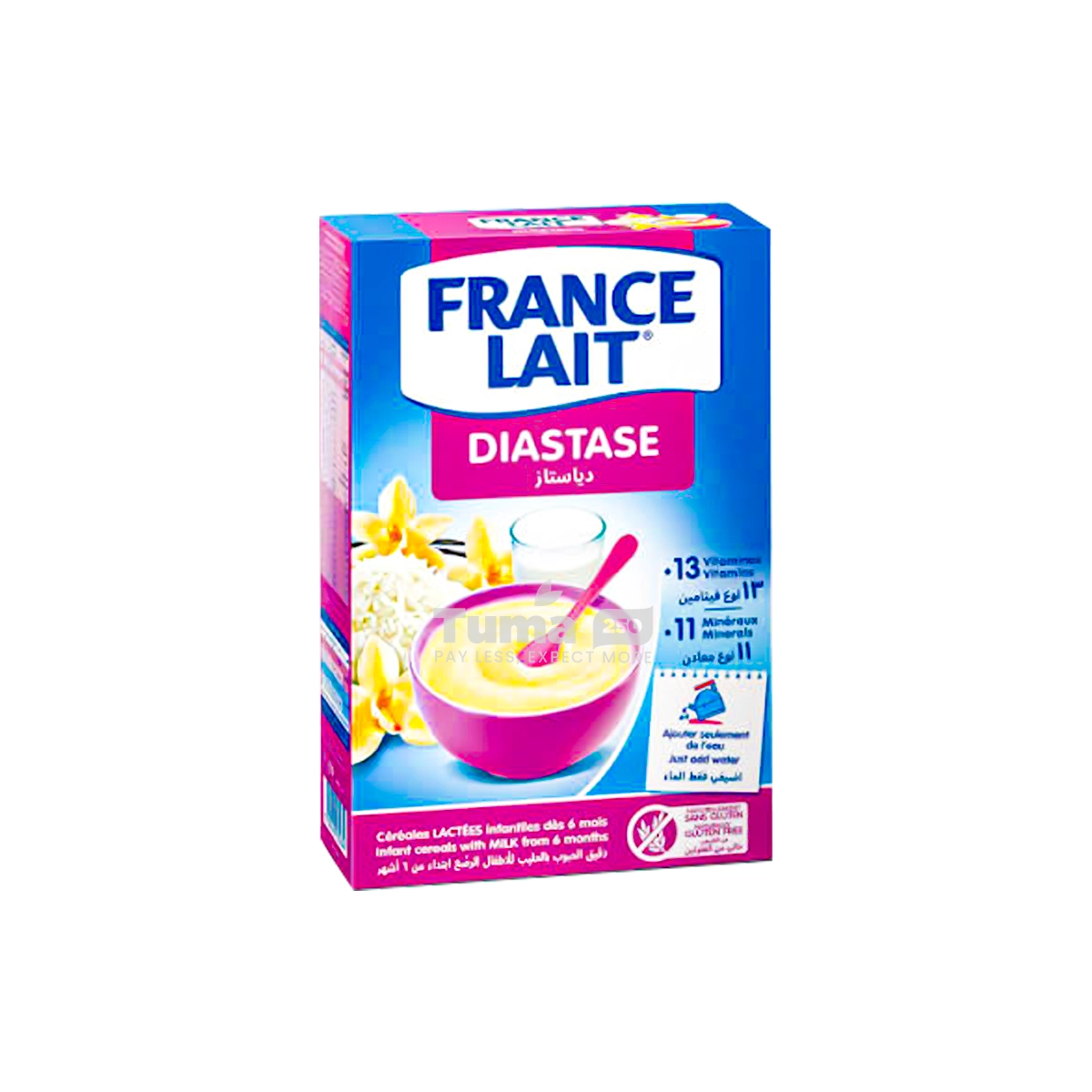 France Lait Diastase Infant Cereal with Milk 250g