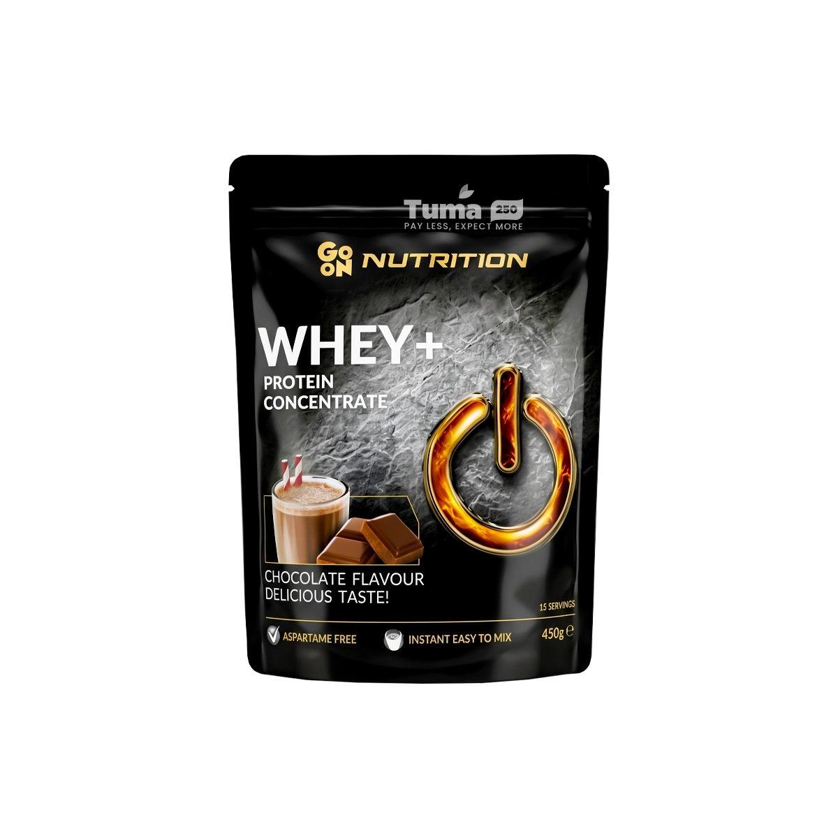 Go On Nutrition WHEY+ Protein Concentrate With Chocolate Flavour 450g