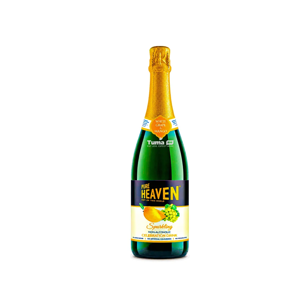 Pure Heaven White Grape & Mango Sparkling Non-Alchoholic Drink 750ml