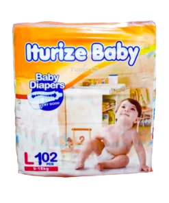 Iturize Baby Diapers Large (9-18kg) -102pcs
