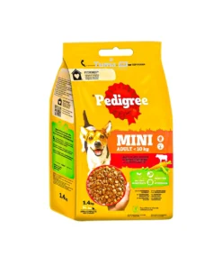 Pedigree Mini Adult Beef and Vegetables Dry Dog Food 1.4kg