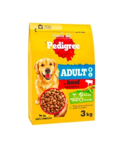 Pedigree Adult Beef and Vegetables Dry Dog Food 3kg