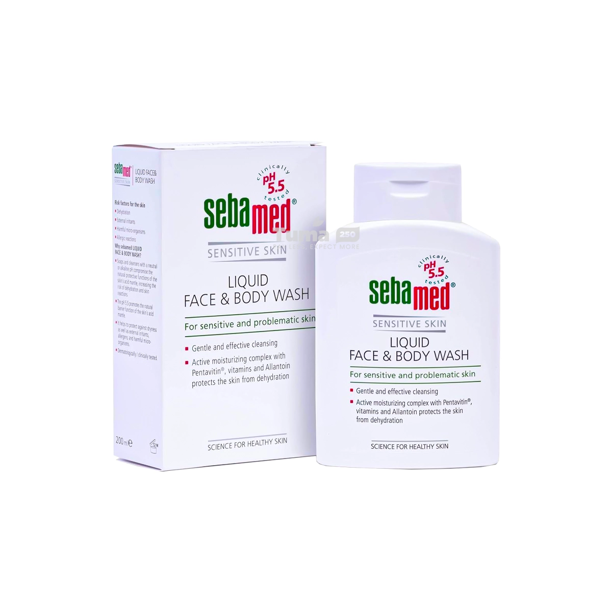 SebaMed Sensitive Skin Liquid Face & Body Wash 200ml