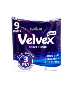 Velvex Laminated Toilet Tissues 3Ply 9rolls