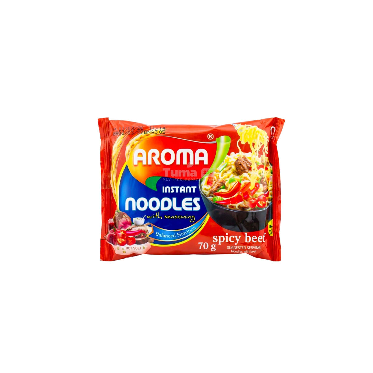 Aroma Instant Noodles Spice Beef With Seasoning 70g