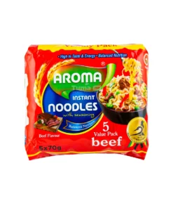 Aroma Instant Noodles Spicy Beef With Seasoning 70g 5pcs