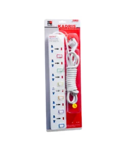 Kadris 6-Way Multi-Power Center Extension Socket 5m