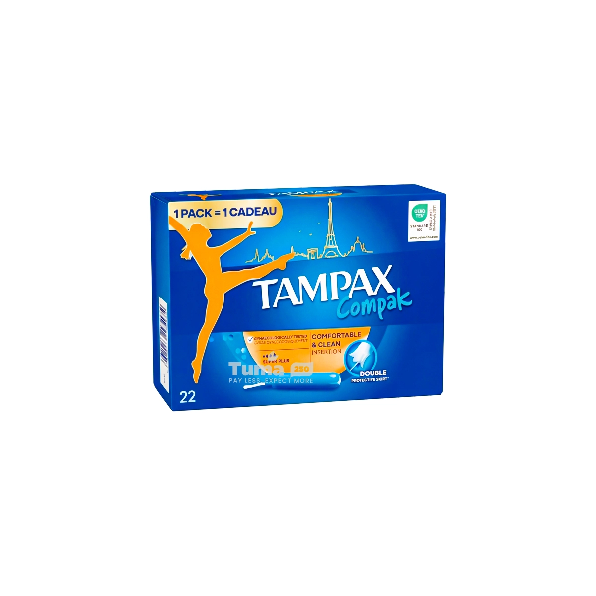 Tampax Compak Super Plus Tampons 22 Pack